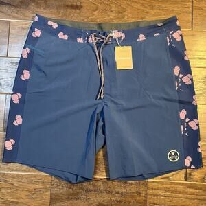 NEW Patagonia Hydropeak Boardshorts Mens 29 19inch Gerry Patch Tidepool Blue $85